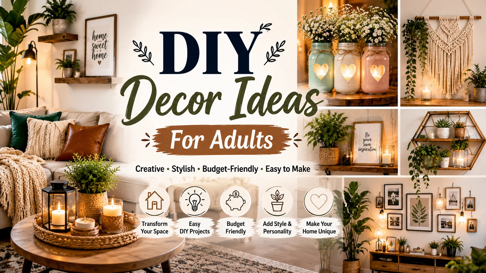 DIY Decor Ideas for Adults